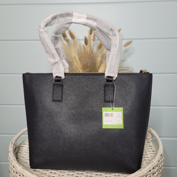 Kate Spade Cameron Street Lucie Tote Black New with Dustbag - Picture 2 of 8